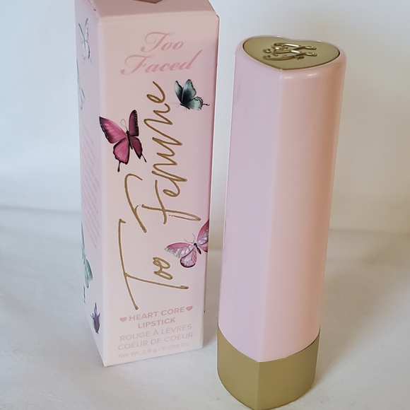 NIB Too Faced Too Femme Heart Core Lipstick Nothing Compares 2 U - Picture 5 of 7